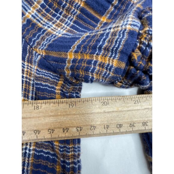 Madewell Plaid‎ Long Sleeve Dress size Small Blue/Yellow AS IS - Picture 5 of 7